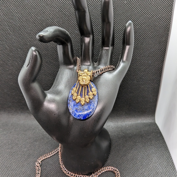 Lapis Lazuli Precious Stone Necklace - Picture 4 of 11